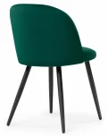 Стул Woodville на металлокаркасе Gabi 1 dark green / black 15352