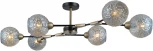 Потолочная люстра на штанге ILLUMICO IL0253-6CSQ-79 BK AB (220V)