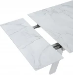 Стол обеденный DikLine WINGS Жемчужный Перито,Белый, Белый