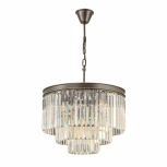 Подвесная люстра ярусная каскадная Citilux Мартин CL332131 (220V, хрусталь, на цепи)