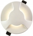 Встраиваемая подсветка ступеней лестницы светодиодная AM Group AM236 WH 3W (220V, круглые)