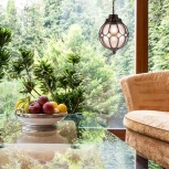 Уличный светильник подвесной Maytoni Via O024PL-01G (220V, на цепи, шар, IP44)