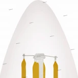 Лампочка светодиодная филаментная свеча прозрачная E14 3,5W 350 lm 2700K Eglo Lm_led_e14 11704