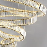 Подвесная люстра ярусная большая в виде спирали Odeon Light Vekia 5015/260L (LED, 220V, на тросе, спираль)