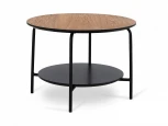 Стол журнальный Genua round ОГОГО 803379 (коричневый, черный)