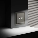 Розетка телевизионнная оконечная TV+SAT (шелк) Voltum S70 VLS060404