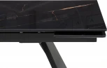 Стеклянный стол Хорсборо (Хорсборо 140(200)х80х79 обсидиан / черный) Woodville арт.588007