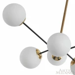 Потолочная люстра на штанге Arte Milano 279808/6 BK/GD (220V, шарики)