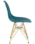 Стул обеденный DSR (ножки золотые, цвет морской волны (G-05))
