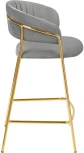 Стул Bradex Home полубарный Turin серый с золотыми ножками (FR 0911)