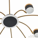 Потолочная люстра на штанге Arte Milano 272040/10 BK/GD (LED, 220V, шарики)