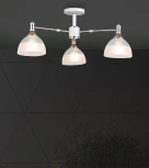 Потолочная люстра на штанге Wedo Light Alana WD3616/3C-WT-FGD-WT