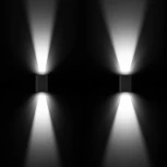 Светильник LGD-WALL-VARIO-S104x129-2x6W Day4000 (GR, 1-80 deg) (Arlight, IP54 Металл) 029794 (220V)