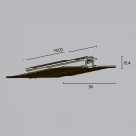 Шинопровод встраиваемый магнитный Maytoni Busbar trunkings Levity TRX184-132B (24V)