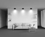 Потолочный светильник Atom GU10 2x50Вт Maytoni Technical C017CL-02B (220V)