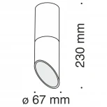 Накладной точечный светильник Maytoni Lipari C025CL-01B