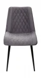Стул Поль серый #27, велюр / черный каркас, 4 шт./ 1 к.