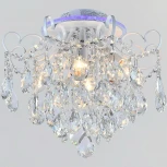 Потолочная люстра RGB хрустальная с пультом Reluce 04024-0.3-04 WH+SILVER PN+RGB (220V)