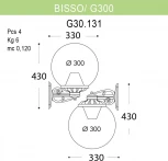Настенный фонарь уличный Fumagalli GLOBE 300 G30.131.000.WZF1R (220V, фонарь, шар, IP55)
