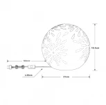 Интерьерная настольная лампа Globo Subara 22803T1