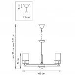 Подвесная люстра Lightstar Cero 731067 (220V, на цепи)