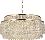 Подвесная люстра Newport 8530 8530/80 C gold polished (220V, на цепи, круглые)