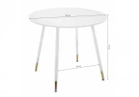 Стол Woodville круглый Bianka 90 белый 11629