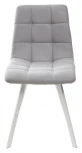 Стул CHILLI SQUARE UF860-02B серо-голубой, ткань/ белый каркас