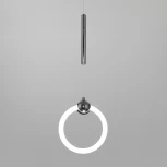 Подвесной светильник Eurosvet Rim 90165/1 черный жемчуг (LED, 220V, на проводе, кольцо)