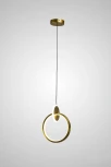 Подвесной светильник светодиодный AM Group AM437 POLISHED GOLD (220V, на проводе, кольцо)