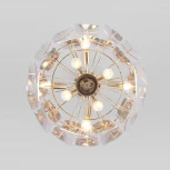 Подвесная люстра Wi-Fi Eurosvet Claire 60170/8 золото (220V, управление смартфоном, голосовое управление, умный дом - Minimir Home, Алиса, Маруся, Салют, на тросе)