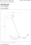 Интерьерная настольная лампа Lucide Hester 19600/01/31 (220V)