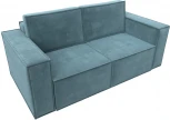 Диван прямой Куба мини (Бирюзовый/Велюр) Лига Диванов арт.121872