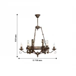 Подвесная люстра F-Promo Boulogne 2159-6P (220V, подсвечник, свеча)