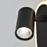 Спот светодиодный Escada Omega 10222/2LED Black 11Вт, 4000K, металл/акрил, чёрный/белый (220V)