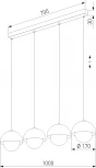 Подвесной светильник TK Lighting Bono 10213 (220V, на проводе, шарики)
