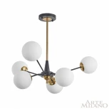 Потолочная люстра на штанге Arte Milano 279808/6 BK/GD (220V, шарики)