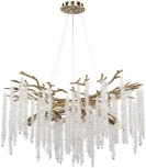 Подвесная люстра хрустальная Arte Milano Milano-1 23110.760.10.E14.A GB (220V, на тросе)