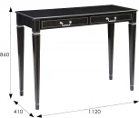 Консоль Васко В 91Н венге/серебро от фабрики Mebelik