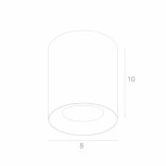 Накладной точечный светильник Arte Lamp Facile A5112PL-1BK (LED, 220V)