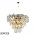 Подвесная люстра каскадная iLamp Rockfeller P2549-12 NIC (220V, на цепи)