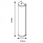 Настенный светильник линейный IP44 влагозащищенный Arte Lamp Aqua-bara A5210AP-3CC (220V)