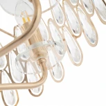 Подвесная люстра хрустальная на штанге Arte Milano Sorrento-2009 372009/6/250/490 GD (220V)