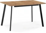 Стол раскладной Notta Колон Лофт 120 25 мм черный матовый / дуб вотан 489606