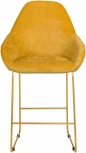 Стул полубар R-Home Kent Жёлт/Линк Золото