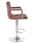 Стул барный KRUGER ARM (пудрово-розовый велюр (MJ9-32))