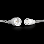 Гирлянда Нить 10м Белая с Мерцанием Белого Диода 220В, 75 LED, Провод Белый Каучук, IP65