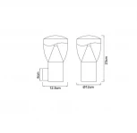 Настенный фонарь уличный Globo delta 34585