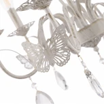 Подвесная люстра Arte Milano AM346179 346179/6 WT+SL (220V, подвески, на цепи, подсвечник, свеча)