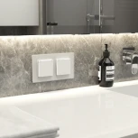 Рамка на 2 поста (белый, стекло soft-touch) Werkel W0023101 (a064565)